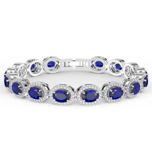 Blue Sapphire Bracelet view 1