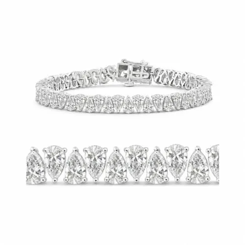 Pear Cut Tennis Bracelet view 3