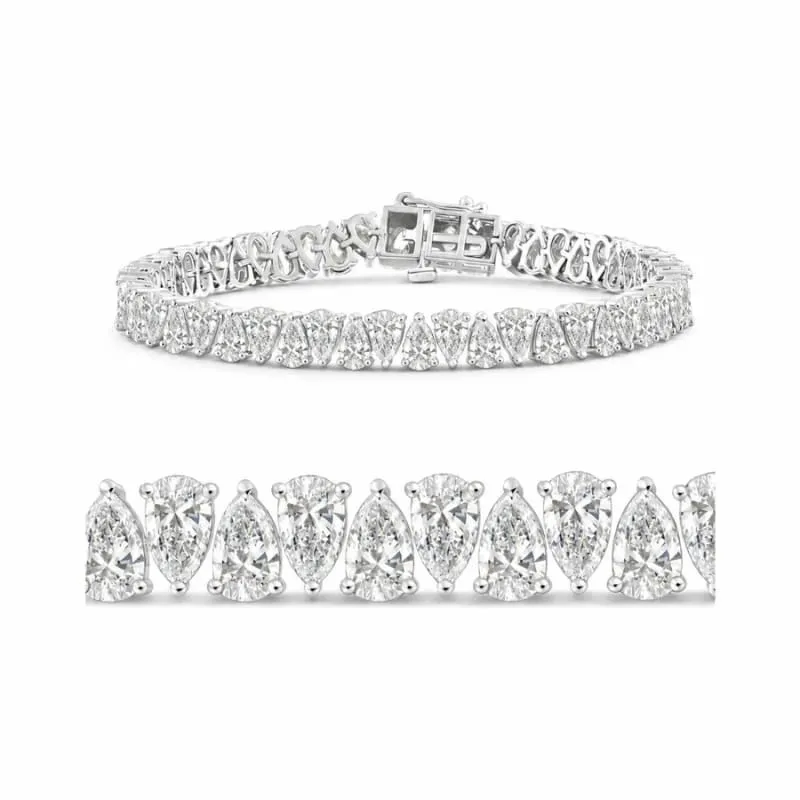 Pear Cut Tennis Bracelet view 3